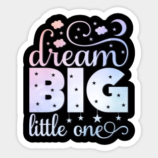 Dream Big Little One cute baby gift onesie baby shower Sticker